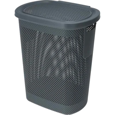 Excellent Koš na prádlo s víkem 60 l černá Excellent Koš na prádlo s víkem 60 l černá