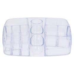 Excellent Kosmetické zrcátko s LED osvětlením a organizérem 18 x 34,5 cm