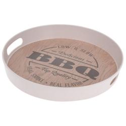 Excellent Kulatý servírovací podnos 30 cm BBQ