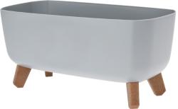 Excellent Květináč na nožkách 390x195x220 mm šedý