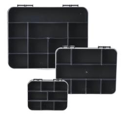 Excellent Organizér na šroubky box sada 3 ks černá