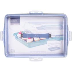 Excellent Plastový servírovací tác s víkem 44 x 31 cm bílá