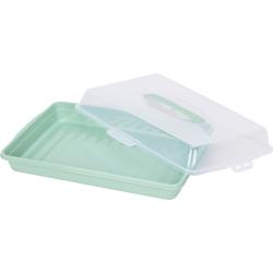 Excellent Plastový servírovací tác s víkem 44 x 31 cm zelená Excellent Plastový servírovací tác s víkem 44 x 31 cm zelená