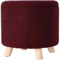 Excellent Taburet s úložným prostorem TEDDY 40 x 37 cm červená burgundy Excellent Taburet s úložným prostorem TEDDY 40 x 37 cm červená burgundy
