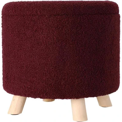 Excellent Taburet s úložným prostorem TEDDY 40 x 37 cm červená burgundy Excellent Taburet s úložným prostorem TEDDY 40 x 37 cm červená burgundy