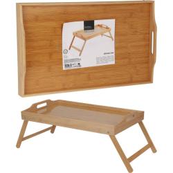 Excellent Servírovací podnos do postele se skládacími nožkami 50 x 30 cm