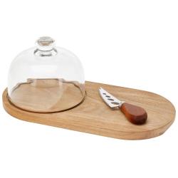 Excellent Houseware Servírovací sada na akátovém podnose sada 3 ks Excellent Houseware Servírovací sada na akátovém podnose sada 3 ks
