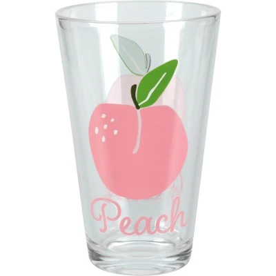 Excellent Houseware Sklenice 300 ml sada 3 ks růžová Peach