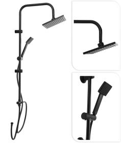 Excellent Sprchový set bez baterie na stěnu DÉŠŤ matná černá Excellent Sprchový set bez baterie na stěnu DÉŠŤ matná černá