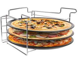 Excellent Stojan na pečení pizzy sada 3 ks plechů