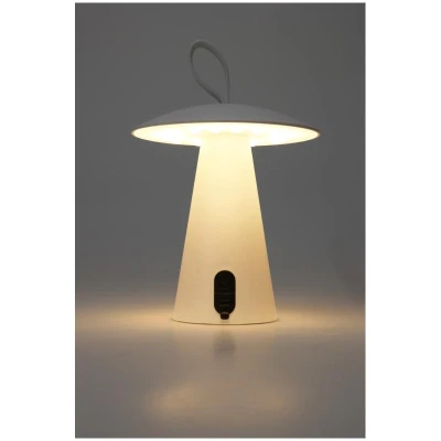 Excellent Stolní lampa dobíjecí bílá