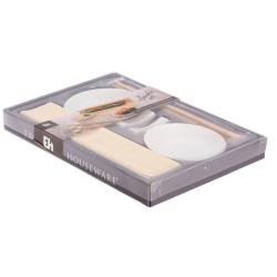 Excellent Sushi set porcelán / bambus sada 7 ks bílá
