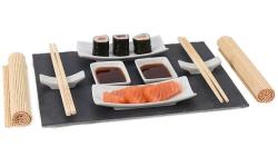 Excellent Sushi set porcelán/břidlice/bambus sada 11ks