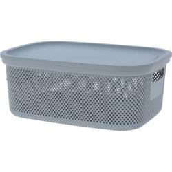 Excellent Úložný koš s víkem 12 l šedá Excellent Úložný koš s víkem 12 l šedá