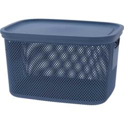 Excellent Úložný koš s víkem 18 l modrá Excellent Úložný koš s víkem 18 l modrá