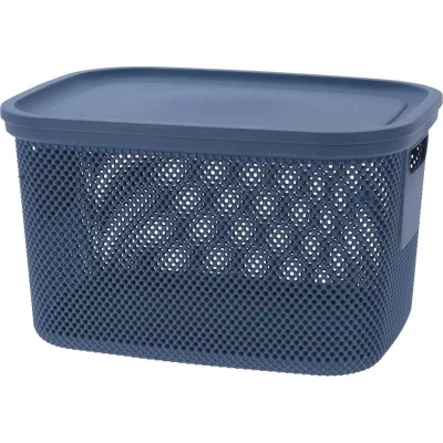 Excellent Úložný koš s víkem 18 l modrá Excellent Úložný koš s víkem 18 l modrá