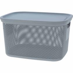 Excellent Úložný koš s víkem 18 l šedá Excellent Úložný koš s víkem 18 l šedá