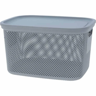 Excellent Úložný koš s víkem 18 l šedá Excellent Úložný koš s víkem 18 l šedá