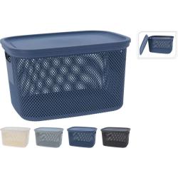 Excellent Úložný koš s víkem 18 l šedá