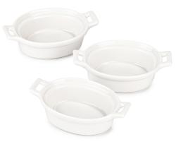 Excellent Zapékací misky porcelánové sada 3 ks oválná Excellent Zapékací misky porcelánové sada 3 ks oválná