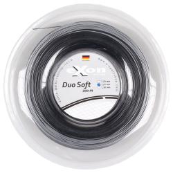 Exon Duo Soft tenisový výplet 200 m černá-stříbrná Exon Duo Soft tenisový výplet 200 m černá-stříbrná