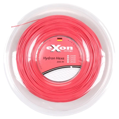 Exon Hydron Hexa tenisový výplet 200 m červená
