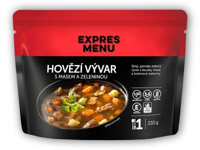 Expres Menu Hovězí vývar s masem a zeleninou 330 g