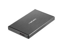 Externí box pro HDD 2,5[34] USB 3.0 Natec Rhino Go, černý, hliníkové tělo