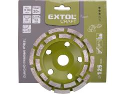 EXTOL CRAFT Kotouč diamantový brusný dvouřadý, O 125x22,2mm