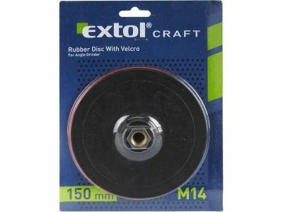EXTOL-CRAFT Nosič brusných výseků - M14, suchý zip, Ř150mm