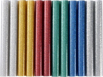 EXTOL-CRAFT Tyčinky tavné, mix barev se třpytem (glitter), pr.11x100mm, 12ks EXTOL-CRAFT Tyčinky tavné, mix barev se třpytem (glitter), pr.11x100mm, 12ks