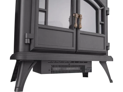 EXTOL-LIGHT Krb elektrický s plápolajícím ohněm LED a topením, 1800W, dvoukřídlý