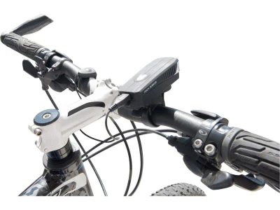 EXTOL LIGHT Světlo bílé na kolo 350lm, USB nabíjení, klakson, 5W LED
