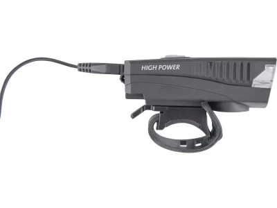 EXTOL LIGHT Světlo bílé na kolo 350lm, USB nabíjení, klakson, 5W LED
