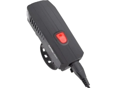 EXTOL LIGHT Světlo bílé na kolo 350lm, USB nabíjení, klakson, 5W LED
