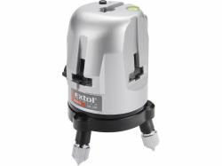 EXTOL-PREMIUM Laser liniový, křížový samonivelační, přesnost: 0,5mm/1m (bod 0,6mm/m)