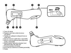EXTOL-PREMIUM Měřič tlaku pneumatik digitální EMERGENCY 5 v 1, 5 funkcí