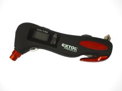 EXTOL-PREMIUM Měřič tlaku pneumatik digitální EMERGENCY 5 v 1, 5 funkcí