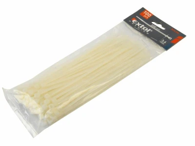 EXTOL-PREMIUM Pásky na vodiče bílé, 250x4,8mm, 100ks, NYLON, EXTOL PREMIUM EXTOL-PREMIUM Pásky na vodiče bílé, 250x4,8mm, 100ks, NYLON, EXTOL PREMIUM