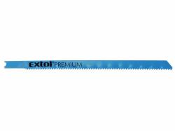 EXTOL-PREMIUM Plátky do přímočaré pily 5ks, 106x1,8mm, úchyt UNIVERSAL, Bi-metal