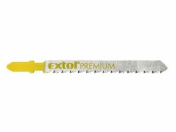 EXTOL-PREMIUM Plátky do přímočaré pily 5ks, 75x2,5mm, úchyt BOSCH, HCS