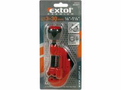 EXTOL-PREMIUM Řezač trubek s odhrotovačem, O 3-30mm, řezací kolečko 18x4x4,8mm, HSS