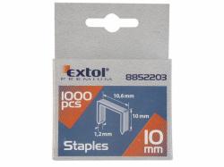 EXTOL-PREMIUM Spony, balení 1000ks, 14mm, 11,3x0,52x0,70mm EXTOL-PREMIUM Spony, balení 1000ks, 14mm, 11,3x0,52x0,70mm