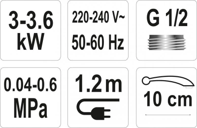 Fala Baterie dřezová s elektrickým ohřívačem vody (10cm)