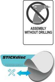 FALA Jednoduchý háček úhlový nalepovací 3M Steely