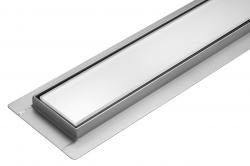 FALA Lineární koupelnový žlab Bílé Sklo 90 cm WETDRY