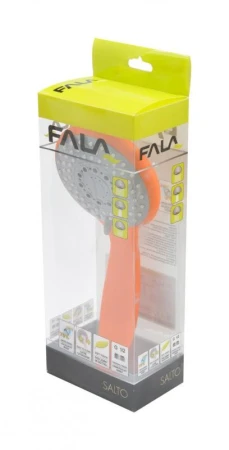 Fala Sprchová hlavica 3 funkcie oranžová Salto