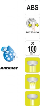 FALA Sprchová hlavice JAPET 3 funkce + AIR INLET