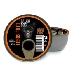 FALCO DOG losos filet, konzerva 120 g (VÝPRODEJ)