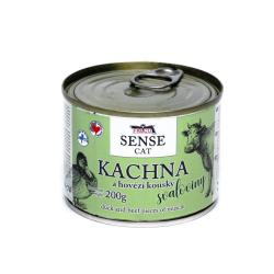 FALCO SENSE Cat kachna a hovězí kousky svaloviny, konzerva 200 g FALCO SENSE Cat kachna a hovězí kousky svaloviny, konzerva 200 g